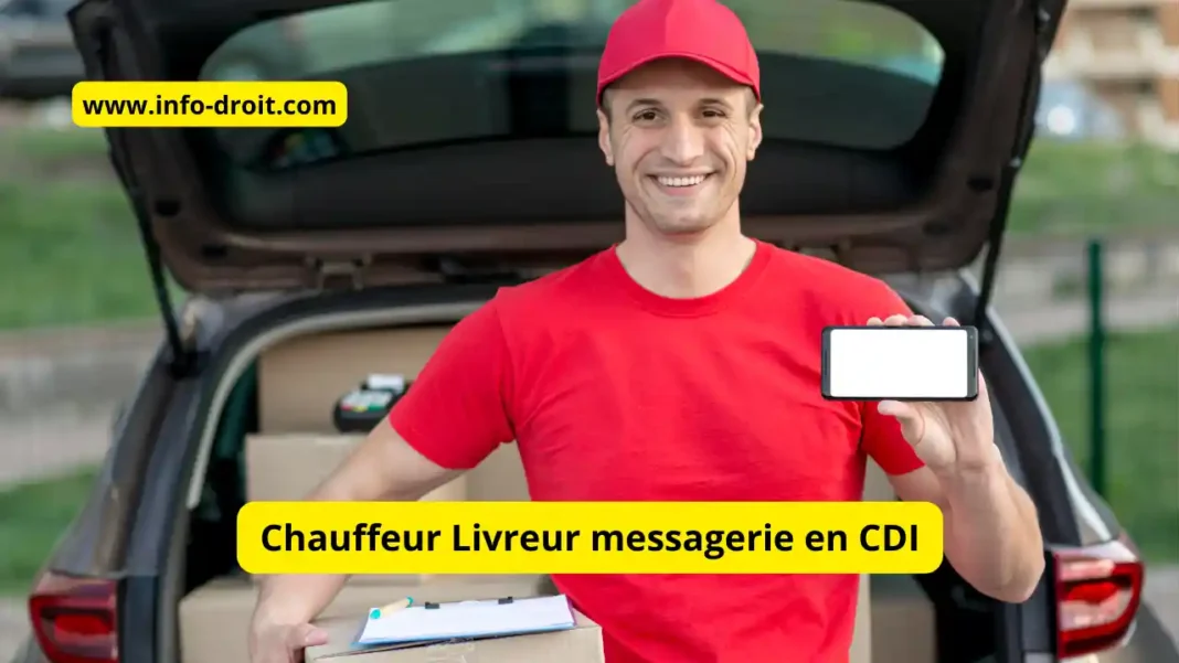 Chauffeur Livreur messagerie en CDI
